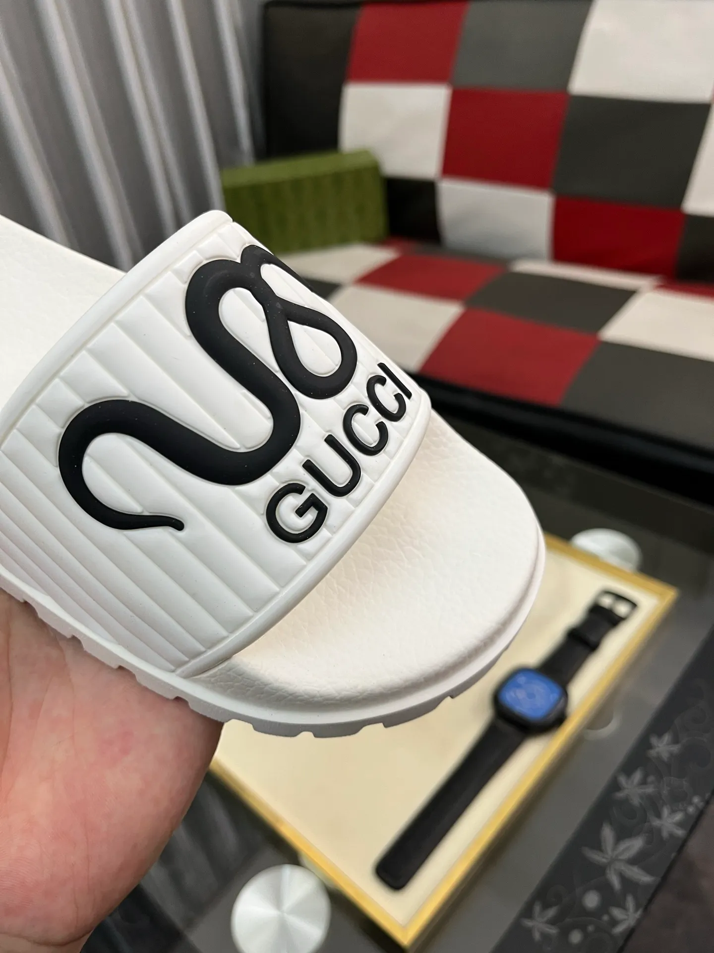 Men's men's shoes💰260⌚️⌚️ＧＵＣＣＩ.Gucci.Official website 1:1 popular slippers hot sale! Original original material 🩴 SIZE: 38-46 (45.46 non-refundable)